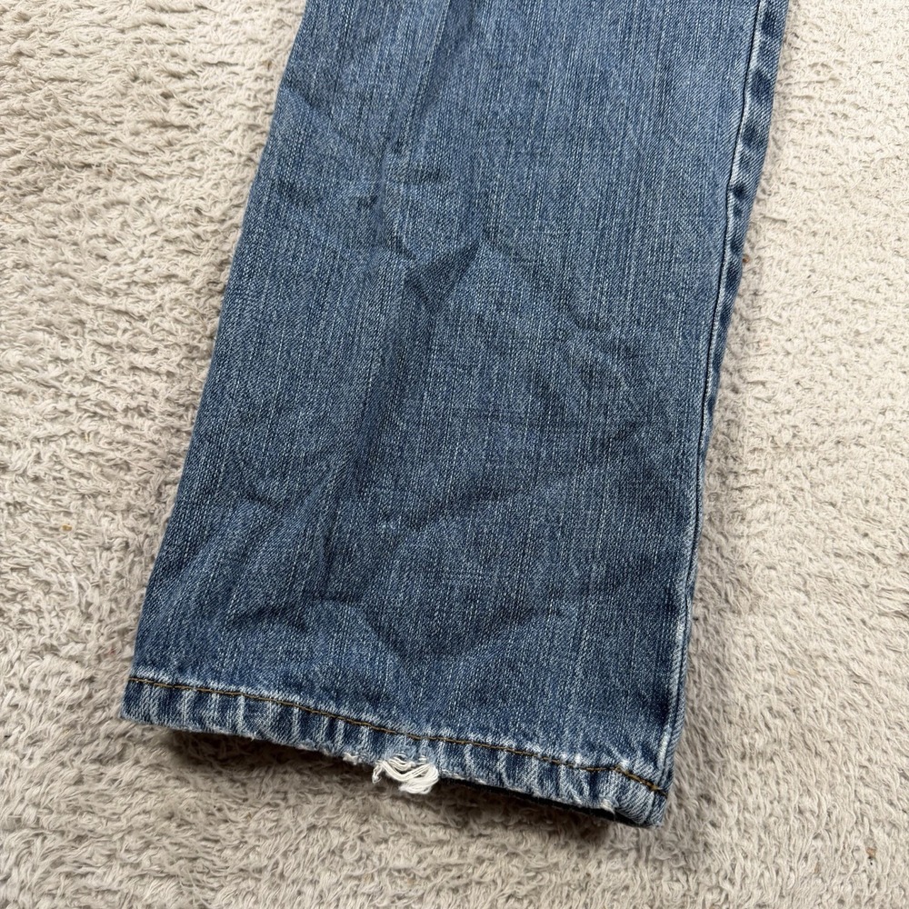 Wrangler Retro Jeans Mens 30x32 Blue Slim Straight Denim Cowboy Western Rodeo - Picture 6 of 8